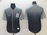 Tigers Blank Gray Drift Fashion Jersey,baseball caps,new era cap wholesale,wholesale hats